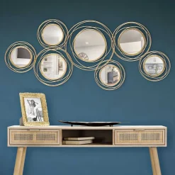 Cadre décoratif avec miroirs Specchio 124.5x4x53.5 cm