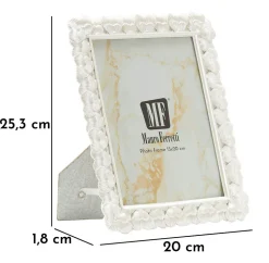 Cadre en résine argentée 20x1,8x25,3 cm (mesure intérieure 15x20 cm)