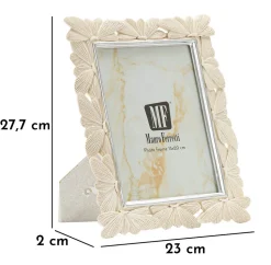 Cadre en résine crème 23x27,7x2 cm (mesure interne 15x20 cm)