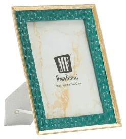 Cadre en résine verte 20,3x2x25,3 cm (mesure intérieure 15x20 cm)