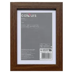 Cadre Erina noyer Colours l.13 x H.18 cm