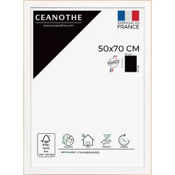 Cadre Newton blanc l.50 x H.70 cm Ceanothe