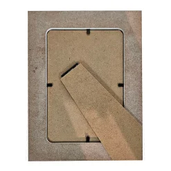 Cadre photo à carreaux vichy jaune 10 x 15 cm Ornami