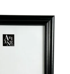 Cadre photo 24 x 30 cm moulure en MDF noir, Ariane Pomona - Cadre décoratif moderne