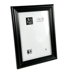 Cadre photo 60 x 80 cm moulure en MDF noir, Ariane Pomona - Cadre décoratif moderne