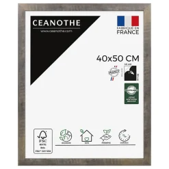 Cadre photo alizée brun 40x50 cm Fabriqué en France