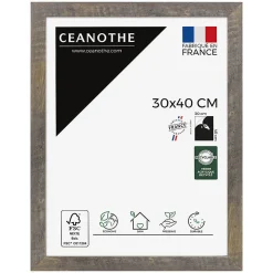 Cadre photo alizée brun 30x40 cm Fabriqué en France