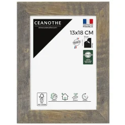 Cadre photo alizée brun 13x18 cm Fabriqué en France