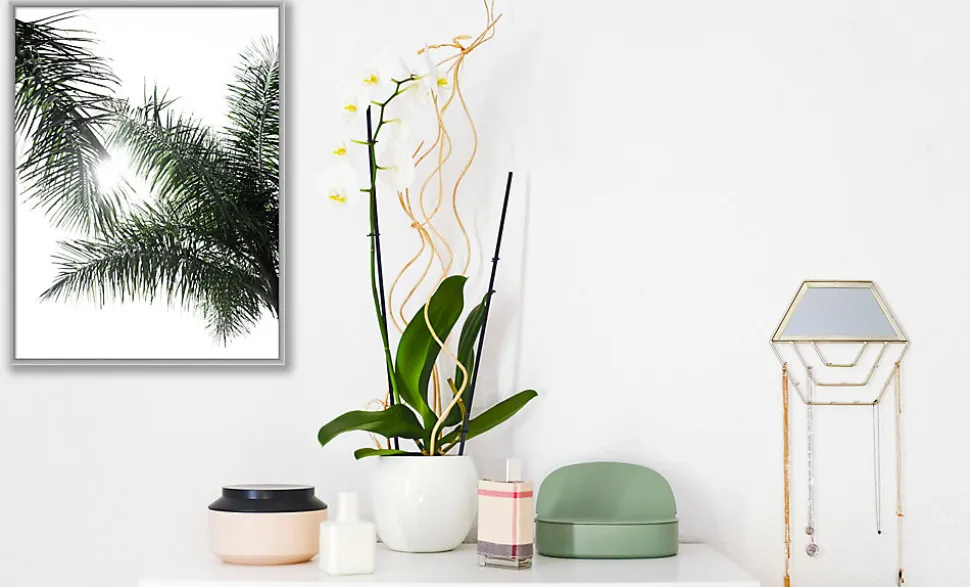 Cadre photo aluminium argent mat Accent l.30 x H.40 cm