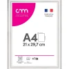 Cadre photo Bella cm Creation blanc mat l.34 x H.25 cm