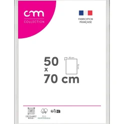 Cadre photo Bella cm Creation blanc mat l.54 x H.74 cm