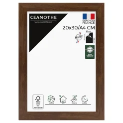 Cadre photo design éternel ébène 20x30/a4 cm Fabriqué en France