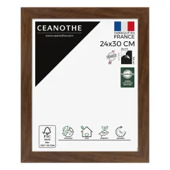 Cadre photo design éternel ébène 20x30/a4 cm Fabriqué en France