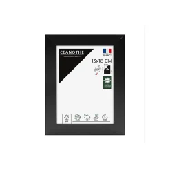 Cadre photo design éternel noir 13x18 cm Fabriqué en France