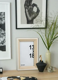 Cadre photo effet bois blanc 13 x 18 cm Ornami