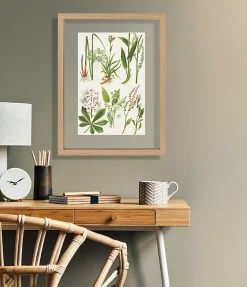 Cadre photo en bois aspect chêne, double verre 21 x 29 Ariane, Duali