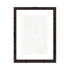 Cadre photo en bois noir, double verre 30 x 40 Ariane, Duali