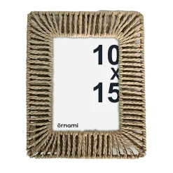 Cadre photo en corde de coton 10 x 15 cm Ornami