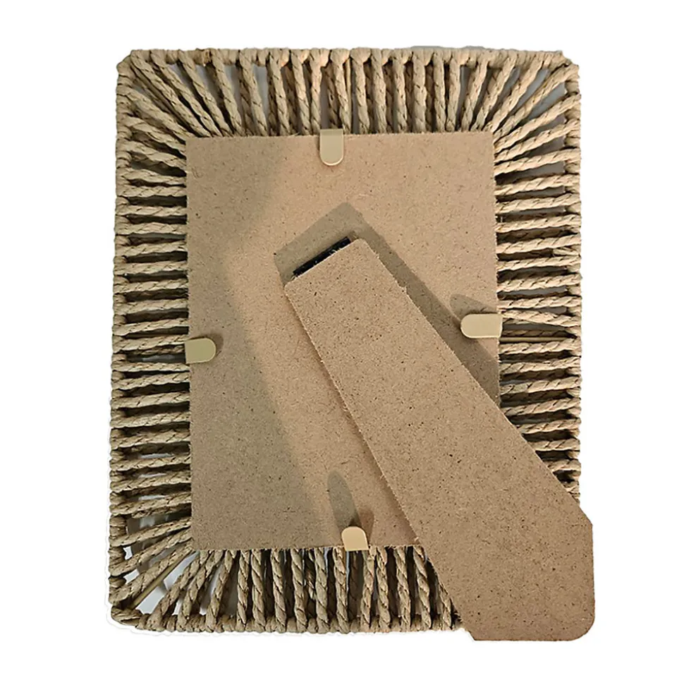 Cadre photo en corde de coton 10 x 15 cm Ornami