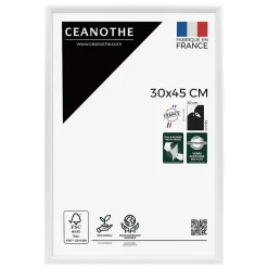 Cadre photo essentiel exposition blanc 30x45 cm Fabriqué en France