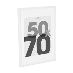 Cadre photo Eva - bois - blanc - 50x70 cm - Atmosphera