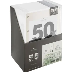 Cadre photo Eva - bois - blanc - 50x70 cm - Atmosphera