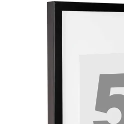 Cadre photo Eva - bois - noir - 50x70 cm - Atmosphera