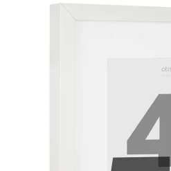 Cadre photo Eva - bois et verre - blanc - 40x50 cm - Atmosphera