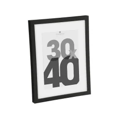 Cadre photo Eva - bois et verre - noir - 30x40 cm - Atmosphera