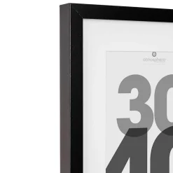 Cadre photo Eva - bois et verre - noir - 30x40 cm - Atmosphera