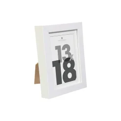 Cadre photo Eva - bois et verre - blanc - 13x18 cm - Atmosphera