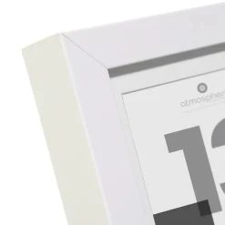 Cadre photo Eva - bois et verre - blanc - 13x18 cm - Atmosphera
