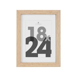 Cadre photo Eva - bois et verre - 18x24 cm - Atmosphera