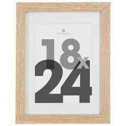 Cadre photo Eva - bois et verre - 18x24 cm - Atmosphera