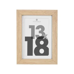 Cadre photo Eva - bois et verre - 13x18 cm - Atmosphera