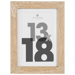Cadre photo Eva - bois et verre - 13x18 cm - Atmosphera