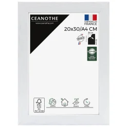 Cadre photo karma blanc 20x30 cm Fabriqué en France