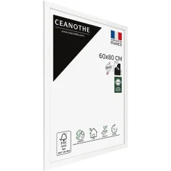 Cadre photo karma blanc 60x80 cm Fabriqué en France