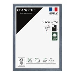 Cadre photo karma gris bleuté 50x70 cm Fabriqué en France