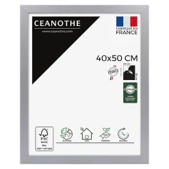 Cadre photo karma gris 40x50 cm Fabriqué en France