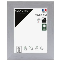 Cadre photo karma gris 15x20 cm Fabriqué en France