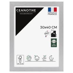 Cadre photo karma gris 30x40 cm Fabriqué en France