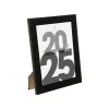 Cadre photo Lise - bois et verre - noir - 20x25 cm - Atmosphera