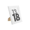 Cadre photo "Lise" - bois et verre - argent - 13x18 cm - Atmosphera