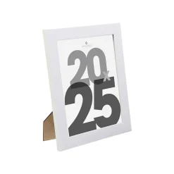 Cadre photo Lise - bois et verre - blanc - 20x25 cm - Atmosphera