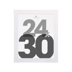 Cadre photo Lise - verre - blanc - 24x30 cm - Atmosphera