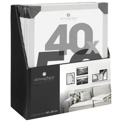 Cadre photo Lise - verre - blanc - 40x50 cm - Atmosphera
