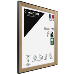 Cadre photo loft noir 40x50 cm Fabriqué en France