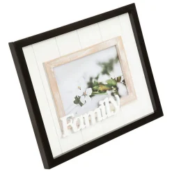 Cadre photo Lorenzo - bois et verre - 10x15 cm - Atmosphera