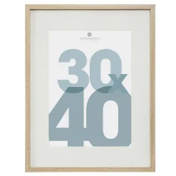 Cadre photo Manu - bois et verre - 30x40 cm - Atmosphera
